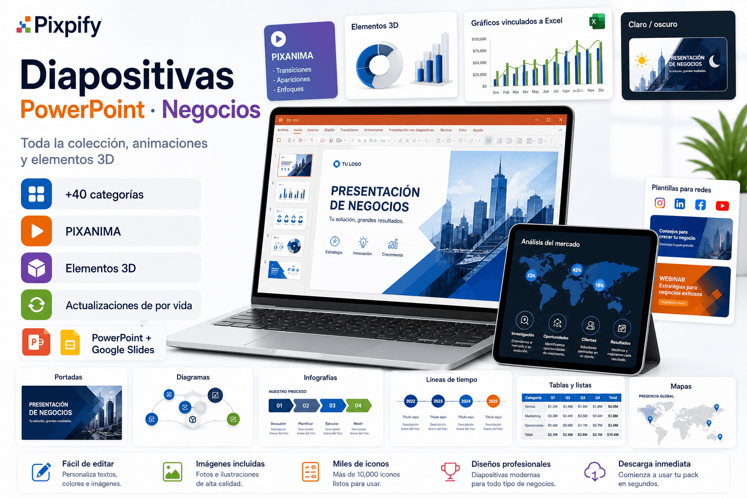 Diapositivas PowerPoint Negocios